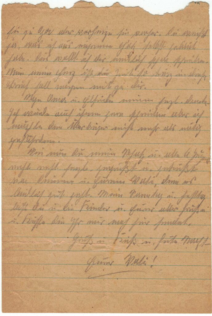 Brief vom 15. Oktober 1945